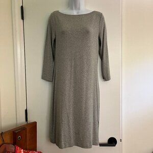 GAP 3/4 sleeve jersey boatneck midi dress